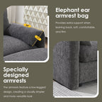 EPOWP L-Shaped Modular Sectional Sofa, Chenille Cloud Couch with Storage Ottoman, USB Charging Ports & Adjustable Phone Holder, 96.5" Deep Seat Comfy Couch for Apartment, Living Room, Office