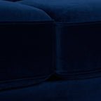 Jack 84" Tufted Tuxedo Sofa Double Cushion Navy Blue