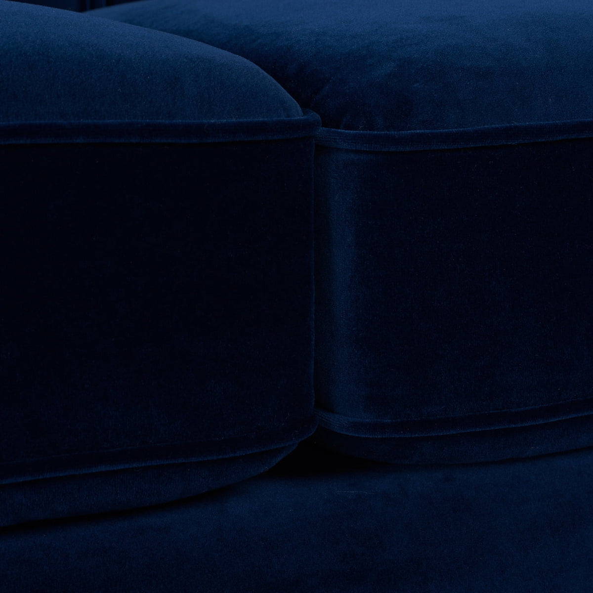 Jack 84" Tufted Tuxedo Sofa Double Cushion Navy Blue