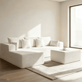 SOLIA 108" Cloud Modular Sectional Couch Corduroy with Chaise Lounge