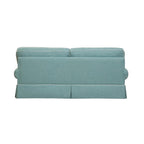 American Furniture Classics Model 8-040M-S275A Coastal Aqua Series Sleeper Sofa with Four Accent Pillows