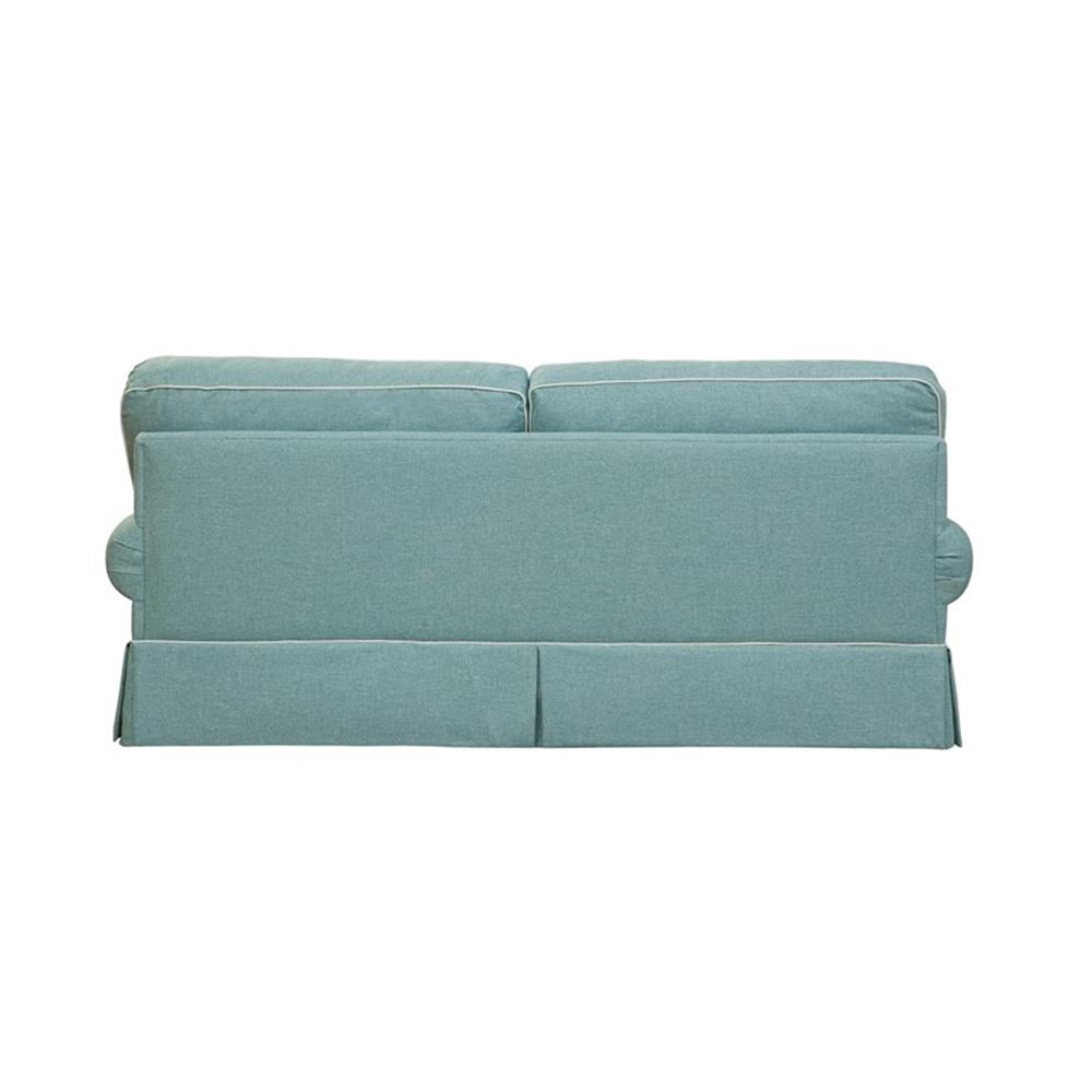 American Furniture Classics Model 8-040M-S275A Coastal Aqua Series Sleeper Sofa with Four Accent Pillows