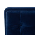 Jack 84" Tufted Tuxedo Sofa Double Cushion Navy Blue