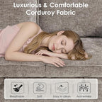  81" Sectional Sleeper Sofa with Pull Out Bed, Modular L-Shaped Chenille Couch with Storage Chaise, USB Charging Ports & Cup Holders for Living Room, Apartment, Light Brown