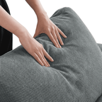 EPOWP Cloud Couch Modular Sectional Sofa 6 Seat 120" U Shaped Convertible Couch Polyester Thick Cushion with 2 Movable Ottomans and Toss Pillows Washable Removable Cover for Living Room,Dark Grey