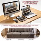  Pull Out Sofa Bed King Size, 82" Loveseat Sofa with Bluetooth Speakers, USB Ports, Side Pockets, Corduroy Sofa Couch Convertible Sofa Bed for Living Room Brown