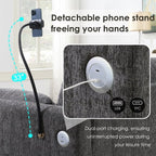 EPOWP L-Shaped Modular Sectional Sofa, Chenille Cloud Couch with Storage Ottoman, USB Charging Ports & Adjustable Phone Holder, 96.5" Deep Seat Comfy Couch for Apartment, Living Room, Office
