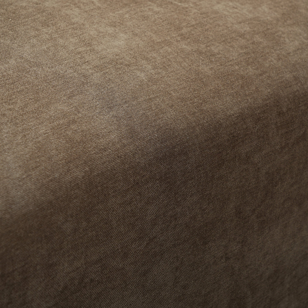 Christopher Knight Home 87" Curved Contemporary Fabric Sofa in Plush Seating, Streamlined Design Durable Frame, Brown