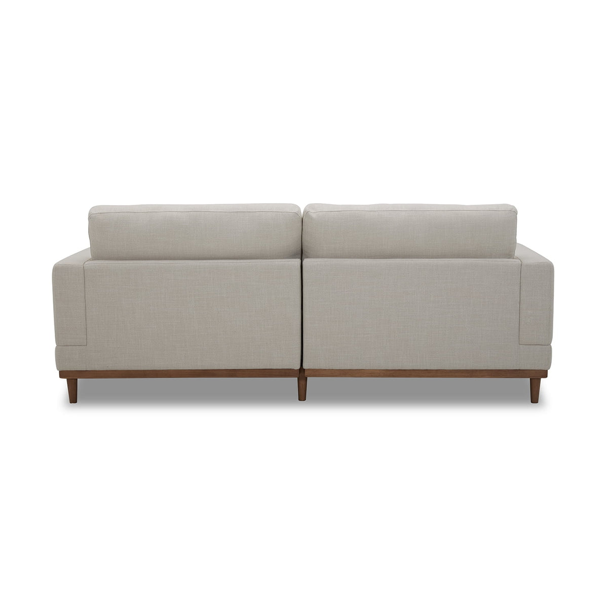  Springwood Wood Frame 83.46" Couch, Cream Linen, Light Honey Woodbase Finish