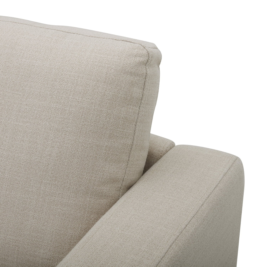  Springwood Wood Frame 83.46" Couch, Cream Linen, Light Honey Woodbase Finish