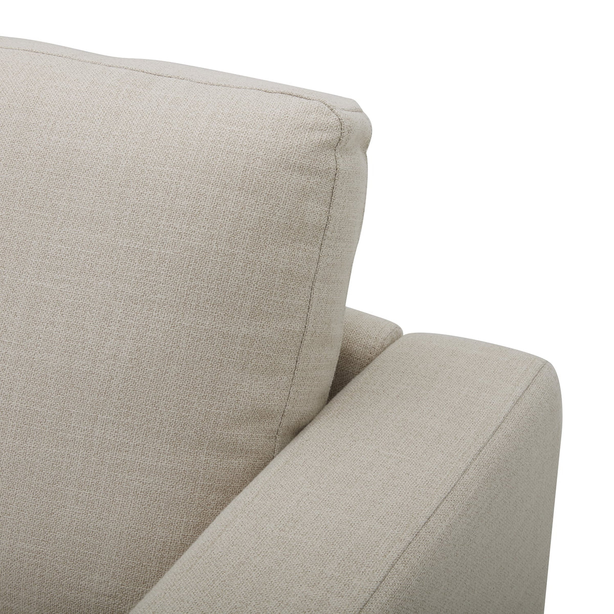  Springwood Wood Frame 83.46" Couch, Cream Linen, Light Honey Woodbase Finish
