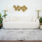 Ashcroft Modern Boucle Fabric Couch with Ideal Comfort and Durable Material, Cream