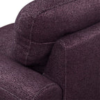  3 Piece Sectional Sofa, Living Room Couch with Storage Ottoman&Cup Holder, Linen, Left Hand, Purple