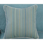 American Furniture Classics Model 8-040M-S275A Coastal Aqua Series Sleeper Sofa with Four Accent Pillows
