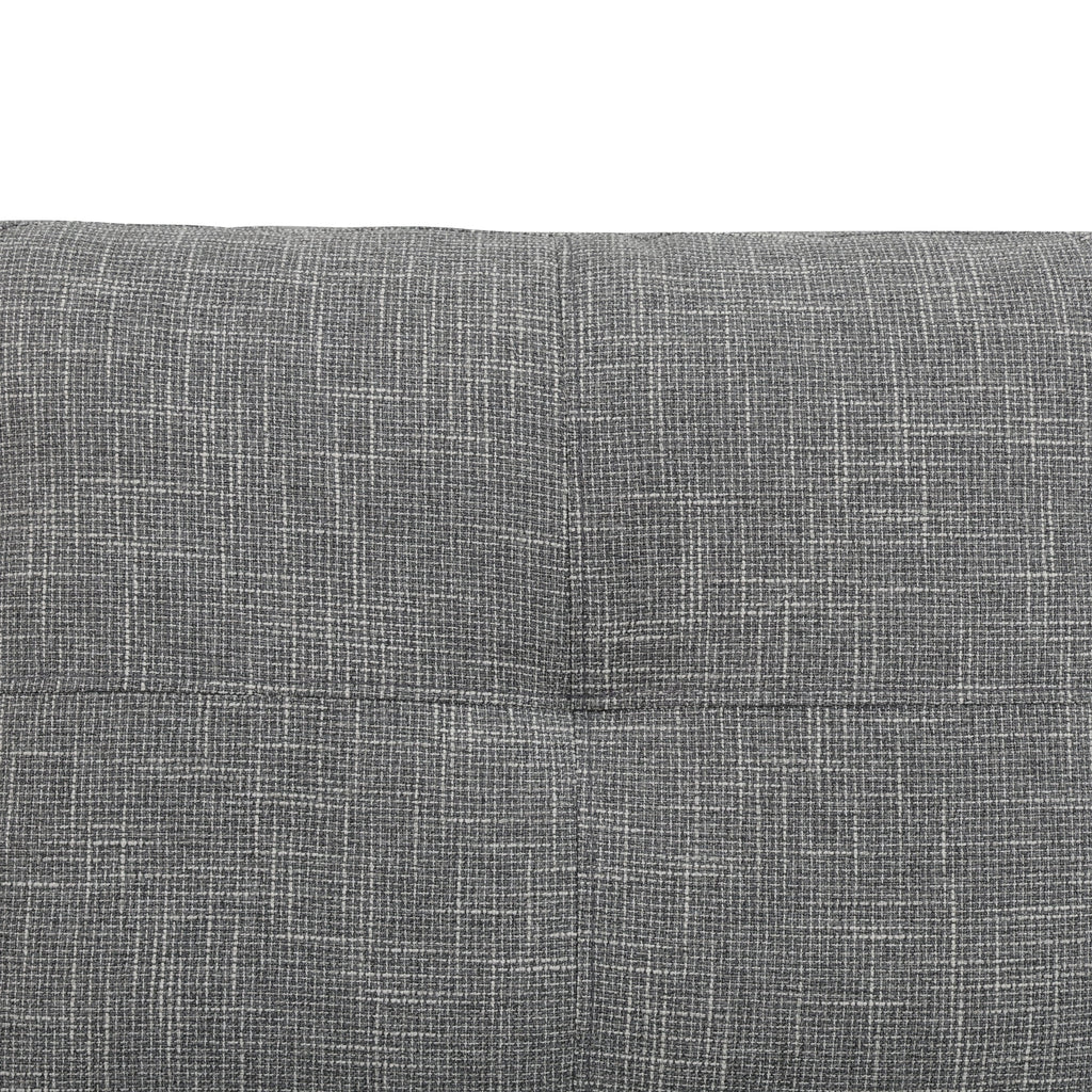 MAYEERTY 97.5" Linen Sectional Sofa, 2-Piece Modular Couch Sofa Set without Ottoman, Grey (Left)