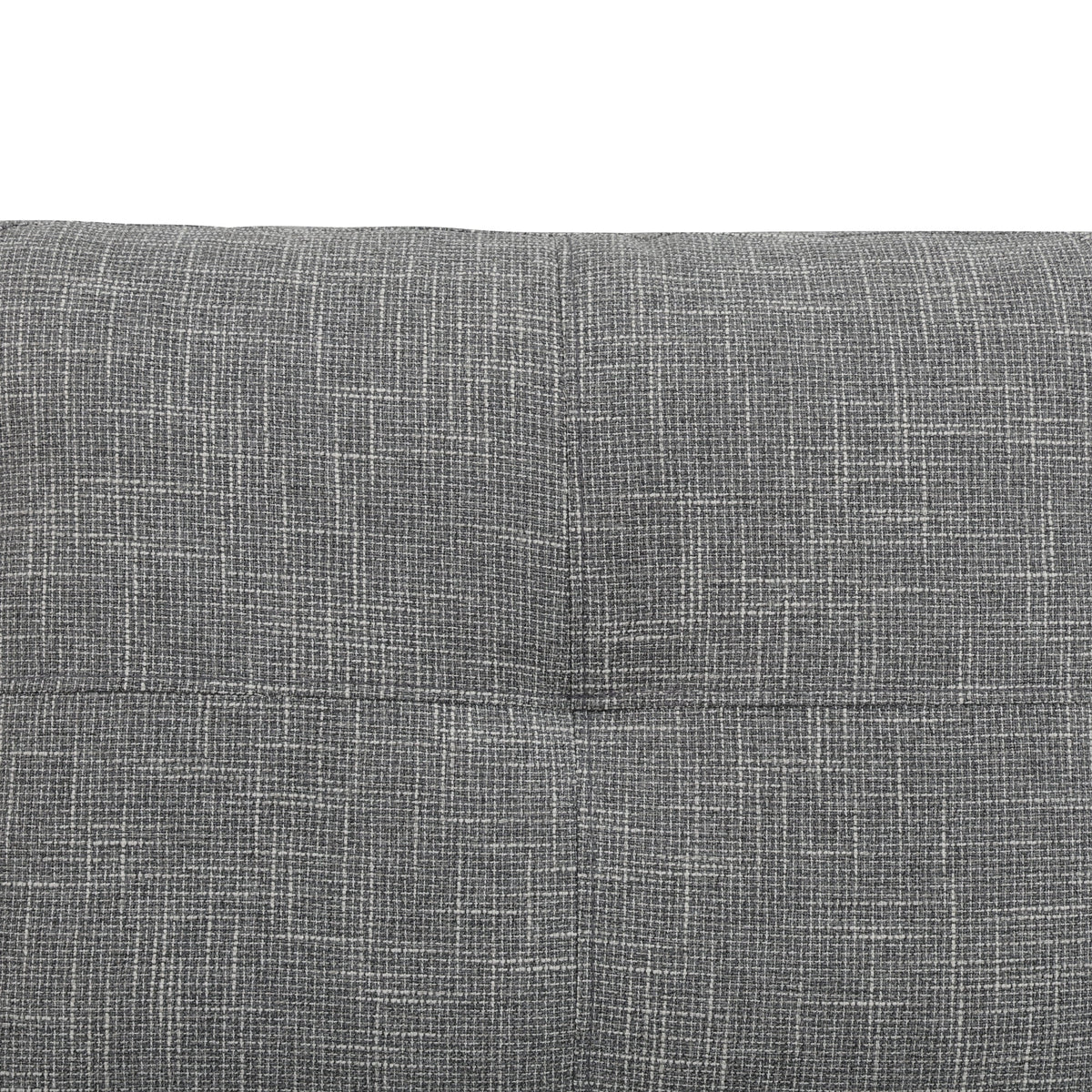 MAYEERTY 97.5" Linen Sectional Sofa, 2-Piece Modular Couch Sofa Set without Ottoman, Grey (Left)