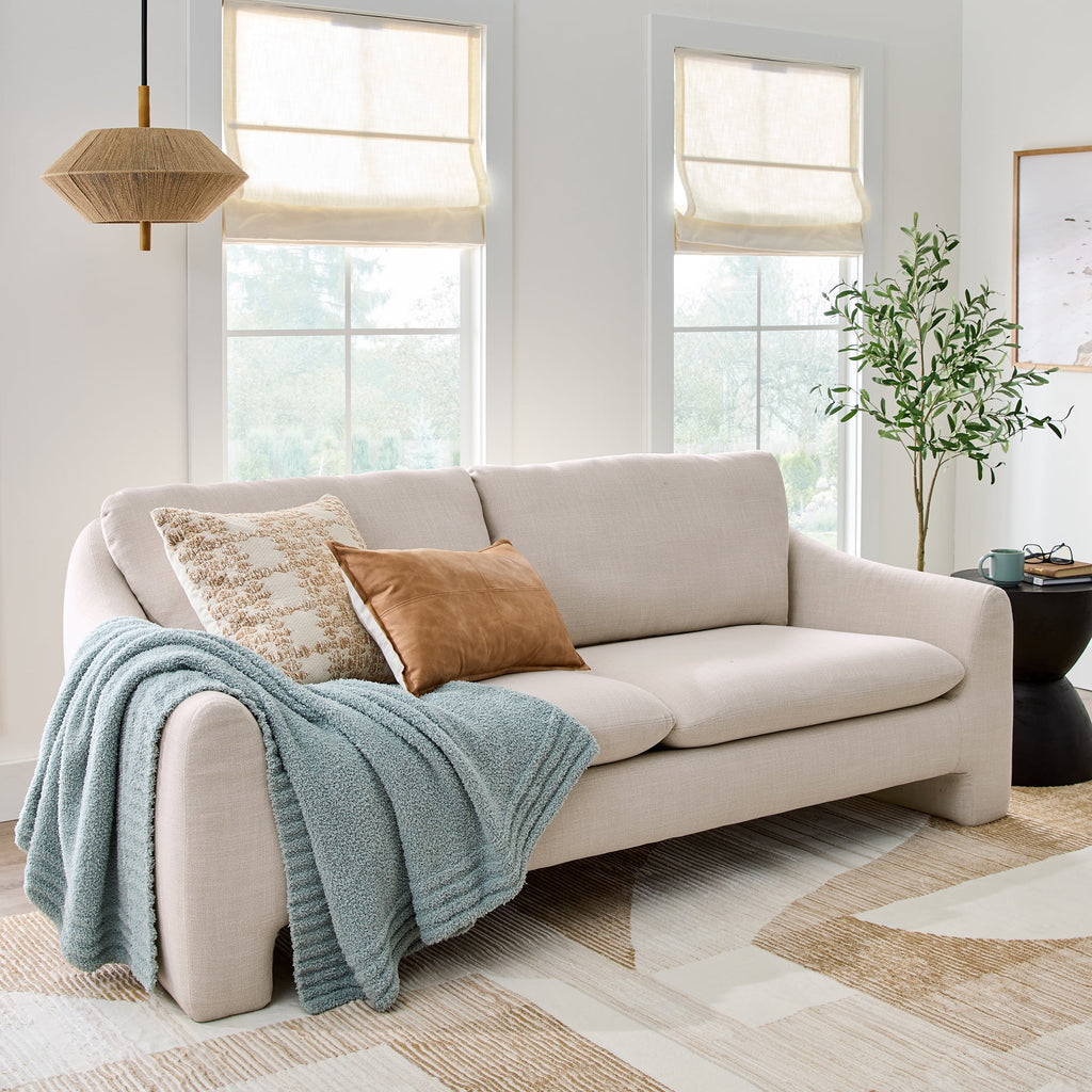  Emerson 83.86" Wide Sofa, Cream