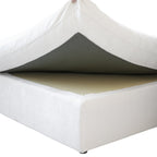 160" Cloud Couch Sectional for Living Room, Down Filled 4 Seater, Convertible Sofa Couch, White