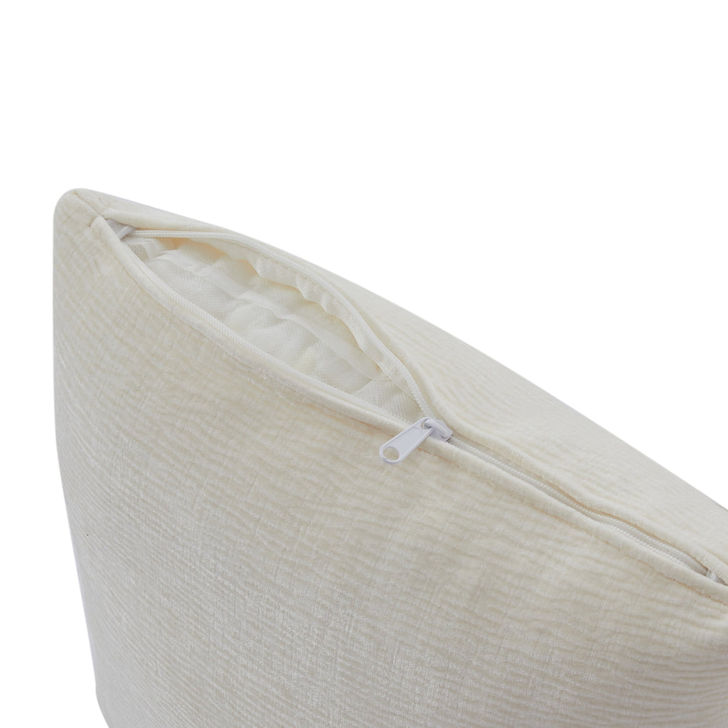 Christopher Knight Home 90" Curved Boucle Sofa with Pillows, Modern 3-Seat Upholstered Couch, White