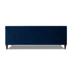 Jack 84" Tufted Tuxedo Sofa Double Cushion Navy Blue