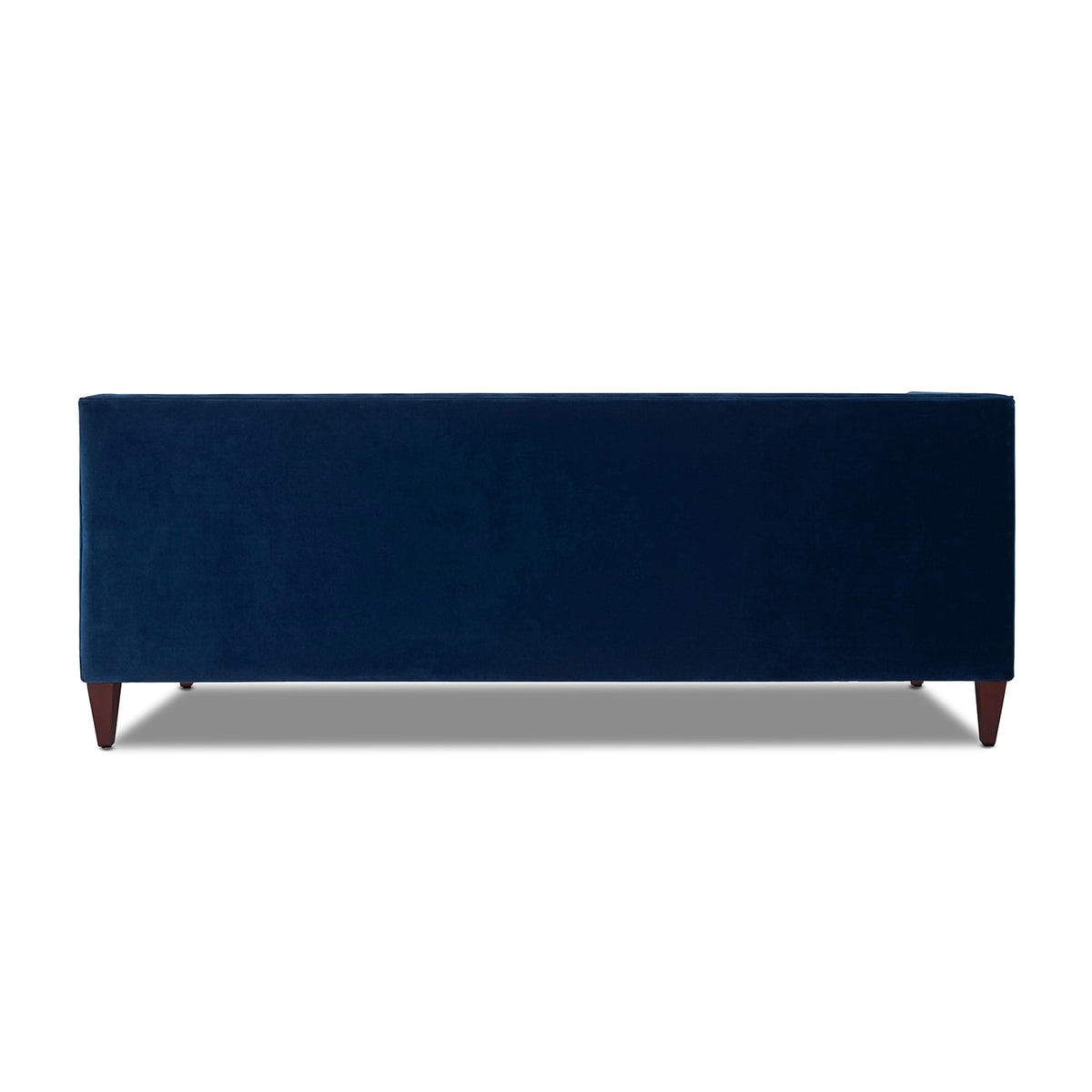 Jack 84" Tufted Tuxedo Sofa Double Cushion Navy Blue