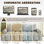 FFH 90.2" Pull Out Sofa Bed with Storage, 3-in-1 Convertible Sleeper Sofa King Size, Modern 4-Seater Teddy Couch for Living Room, Gray