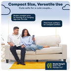 Serta Palisades 78" Track Arm Sofa with Removable Covers Dark Brown