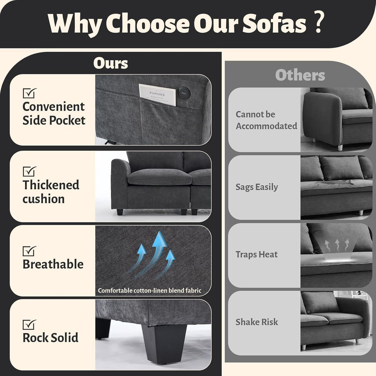 120" 7-Seater L-Shaped Sectional Couch, Modern Chenille V-Shaped Corner Sofa with Storage Ottoman & USB Ports, Modular Sofa for Living Room