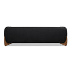 Alpine 90" Sherpa Sofa Ebony Black Boucle