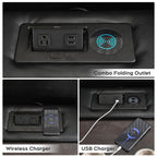 2PCS Power Zero Gravity Reclining Sofa Set with Bass Speaker,Wireless Charger,USB/Type C Ports,LED Light,Cup Holder,Storage Console Faux Leather Electric Recliner Sofa and Loveseat,5 Seater,Black
