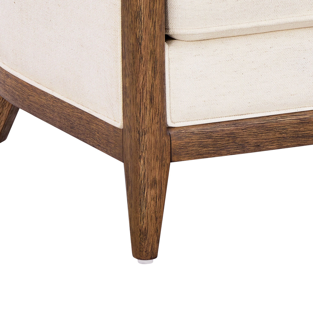 My Texas House Campbell 92 in Sofa, Cream Polyester Upholstery