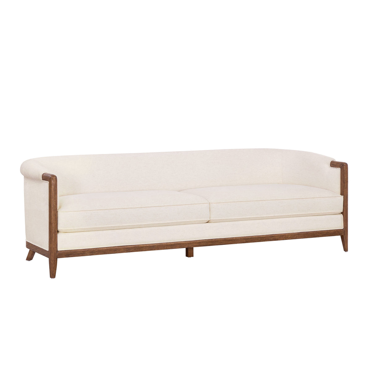 My Texas House Campbell 92 in Sofa, Cream Polyester Upholstery