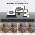Firscook 73.2" Queen Pull Out Sofa Bed, Velvet Convertible Sleeper Couch for Small Spaces, Gray
