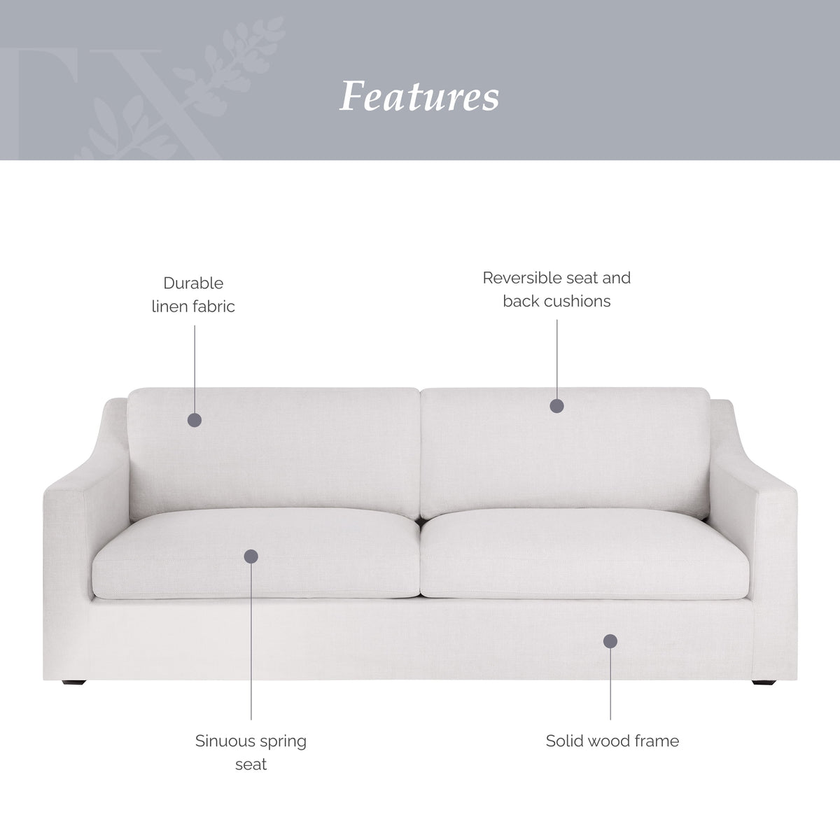 My Texas House Briar 87 in Sofa, Cream
