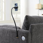 EPOWP L-Shaped Modular Sectional Sofa, Chenille Cloud Couch with Storage Ottoman, USB Charging Ports & Adjustable Phone Holder, 96.5" Deep Seat Comfy Couch for Apartment, Living Room, Office