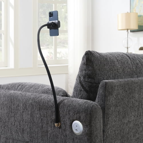 EPOWP L-Shaped Modular Sectional Sofa, Chenille Cloud Couch with Storage Ottoman, USB Charging Ports & Adjustable Phone Holder, 96.5" Deep Seat Comfy Couch for Apartment, Living Room, Office