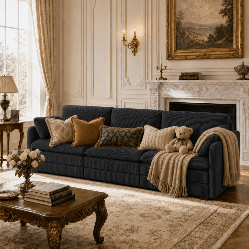 SOLIA Cloud Modular Sectional Couch Corduroy