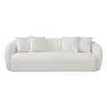 Ashcroft Modern Boucle Fabric Couch with Ideal Comfort and Durable Material, Cream
