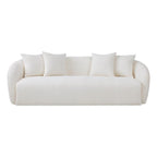 Ashcroft Modern Boucle Fabric Couch with Ideal Comfort and Durable Material, Cream