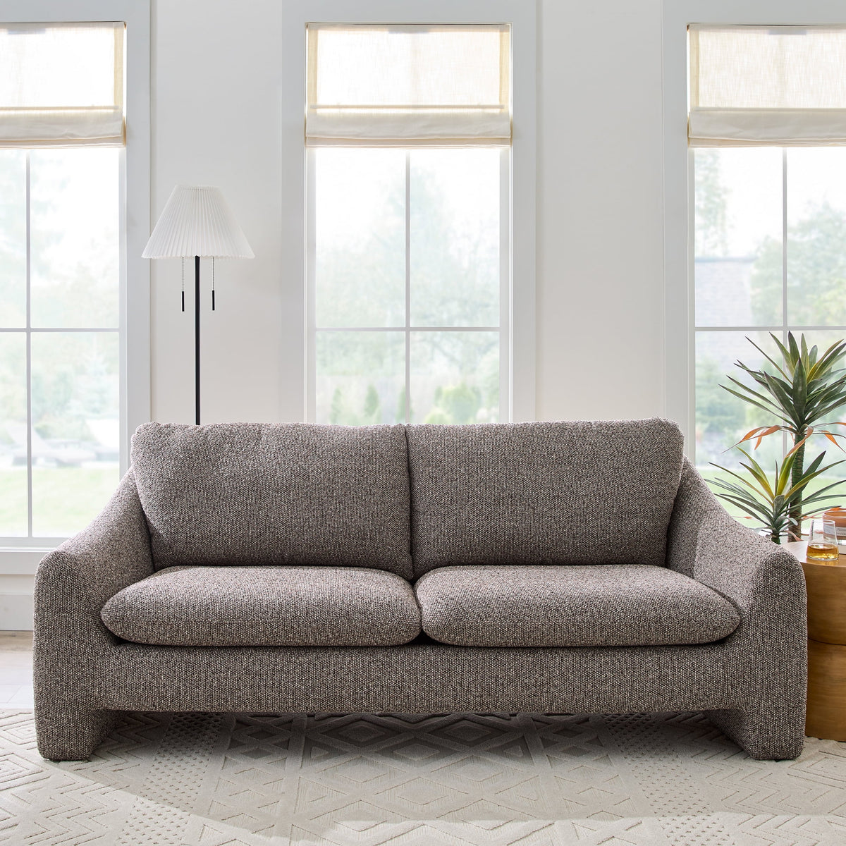 SOLIA 83.86" Modular Sectional Sofa Couch Velvet