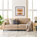 SOLIA 83.46" Modular Sectional Sofa Couch Linen