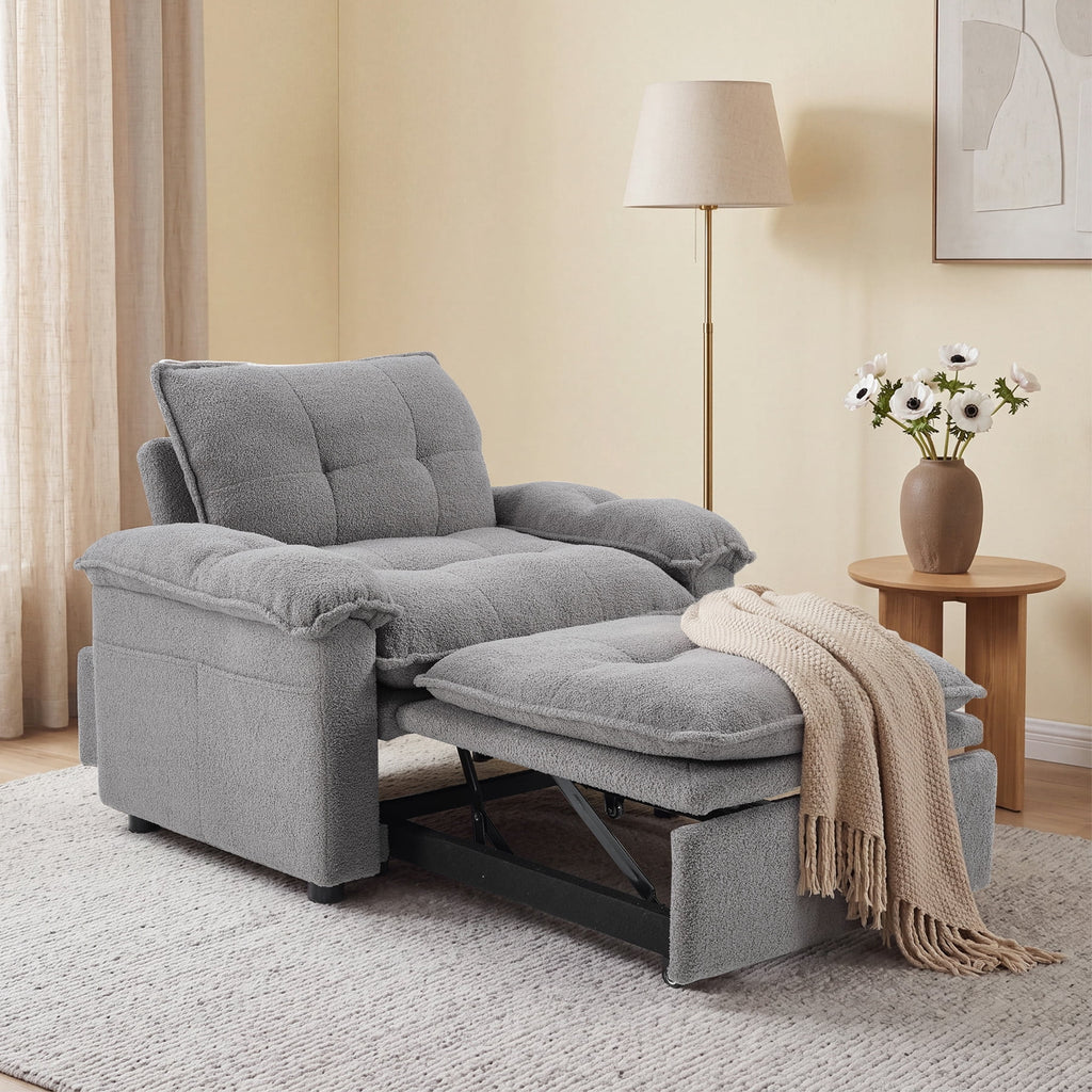 SOLIA Power Reclining Sleeper Sectional Sofa Bed