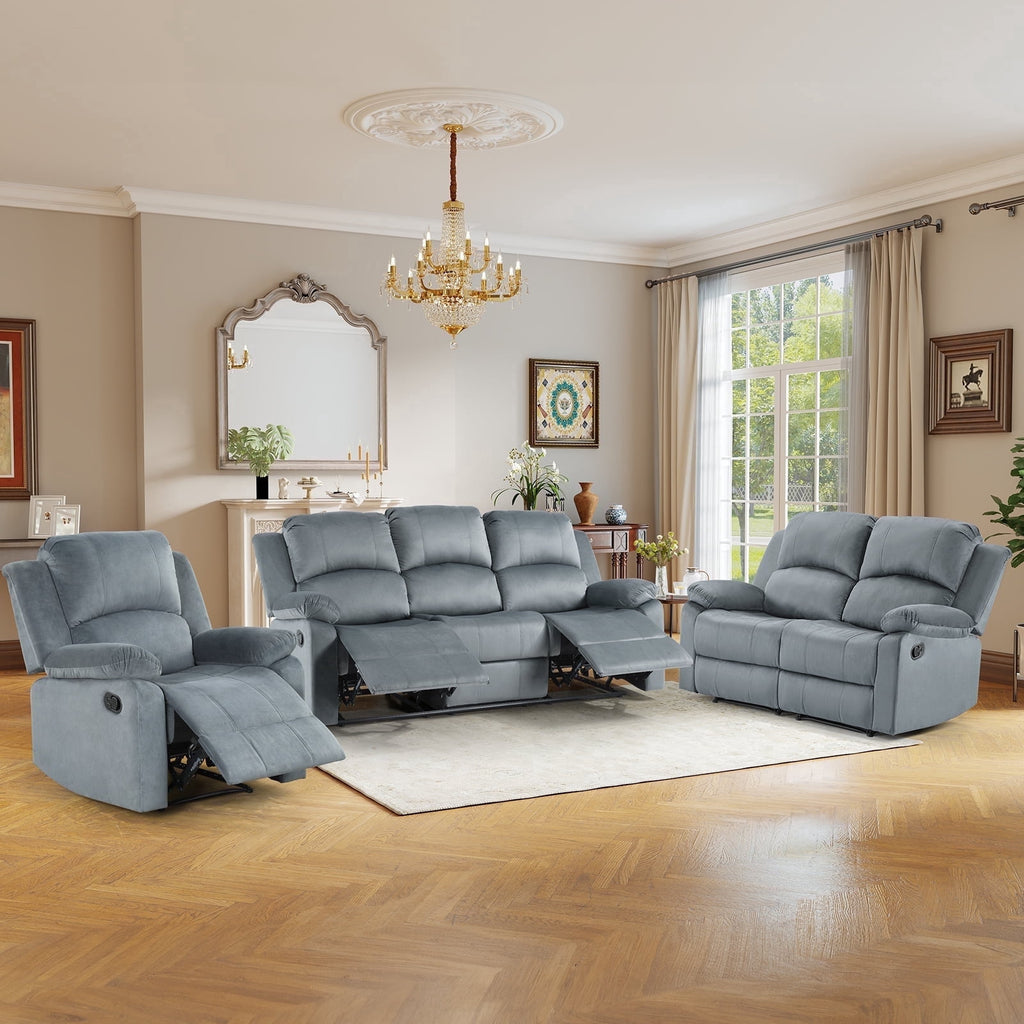 SOLIA 3-Seat Power Reclining Modular Reclining Sectional Sofa