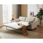 SOLIA Modular Sleeper Sectional Sofa Bed Corduroy with USB Charging & Cup Holders