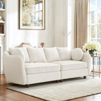 SOLIA 90" 3-Seat Curved Modular Sectional Sofa Couch