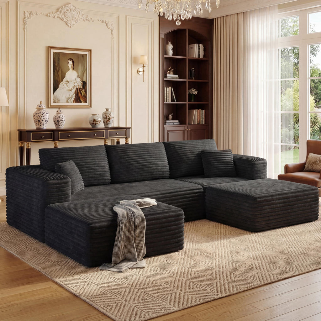 SOLIA 108" U-Shaped Cloud Modular Sectional Couch