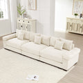 SOLIA 130" 3-Seat Cloud Modular Sectional Couch Corduroy