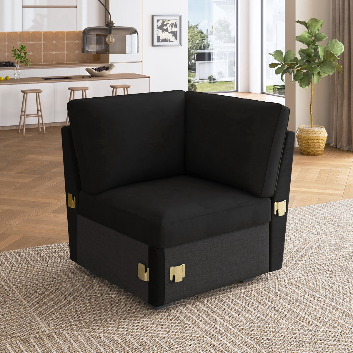 SOLIA 7-Seat Modular Sleeper Sectional Sofa Bed Linen