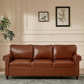 SOLIA 3-Seat Modular Sectional Sofa Couch Faux Leather