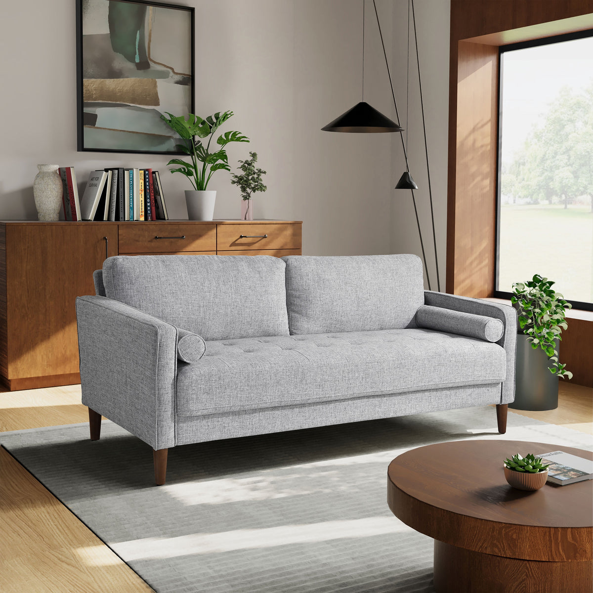 SOLIA Modular Sectional Sofa Couch Faux Leather